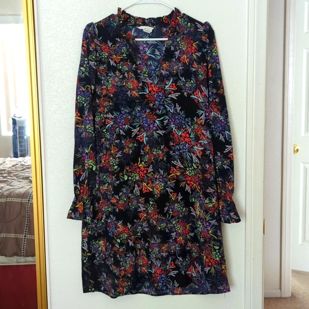 2/$15 H&M Floral Blue Dress, Size 8